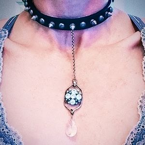 Punk Rock Promqueen spiked dog collar choker